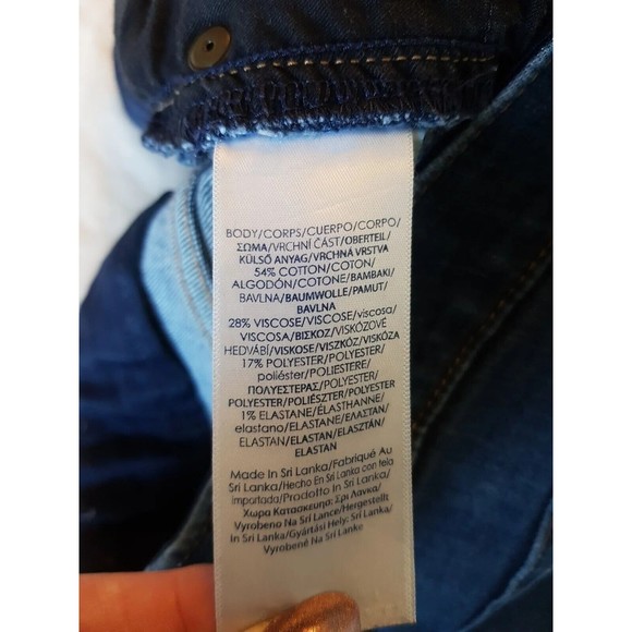 Chaps Womens Jeans Denim Size 12 Blue Mid Rise Mid Waist Slim Stretch Mid Wash - Picture 8 of 12